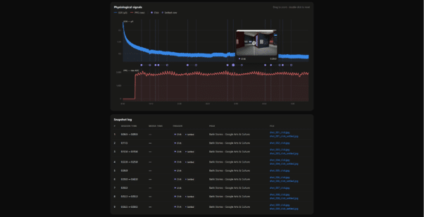 Adding Context to Browser-Based Physiological Recording 