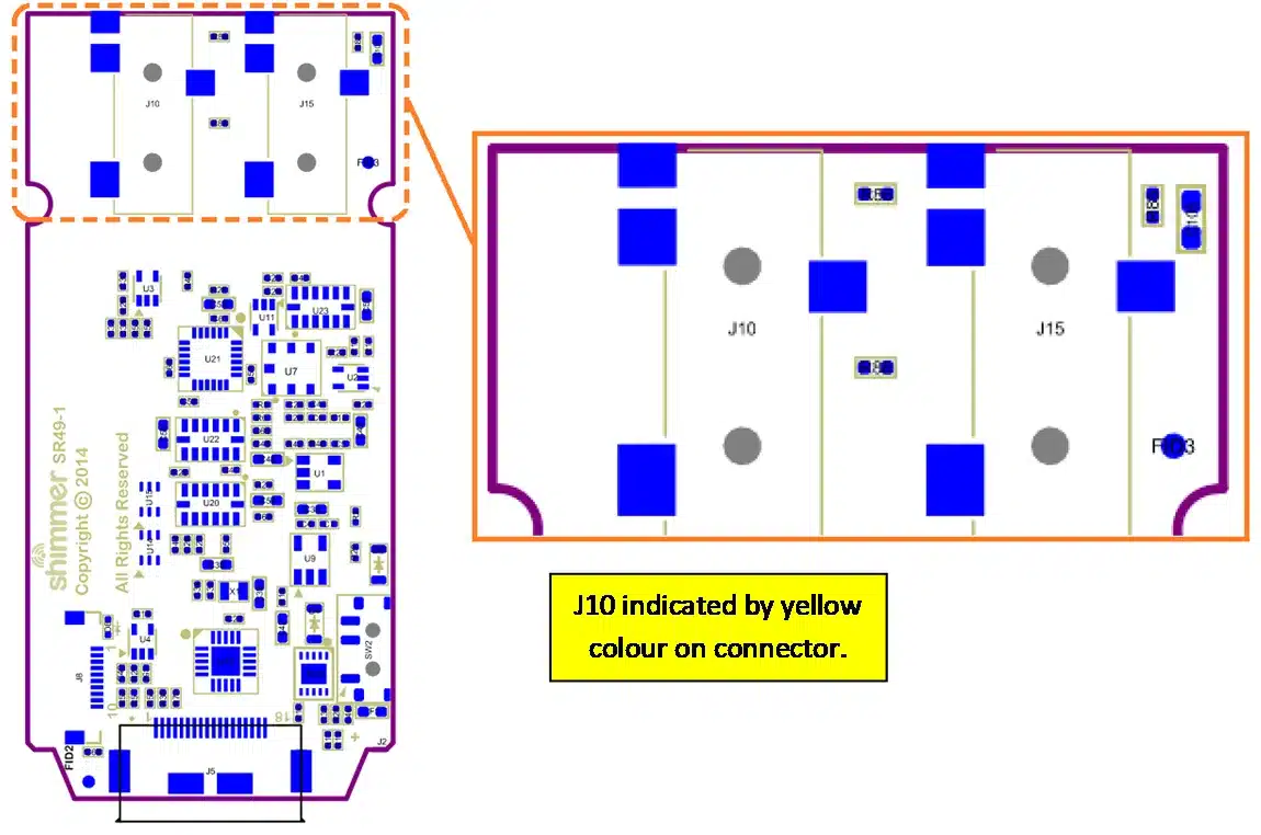 Figure 3‑1: BA+ Board Layout (bottom view)