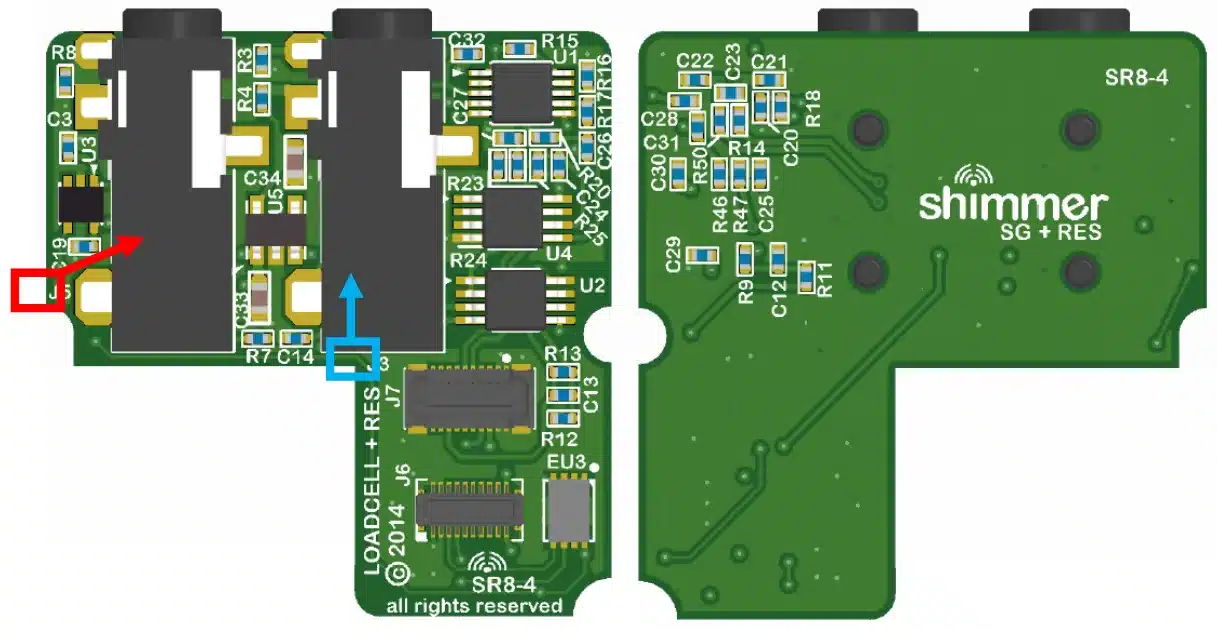 Figure 8‑1 Board Layout for Bridge Amplifier+ Expansion Board