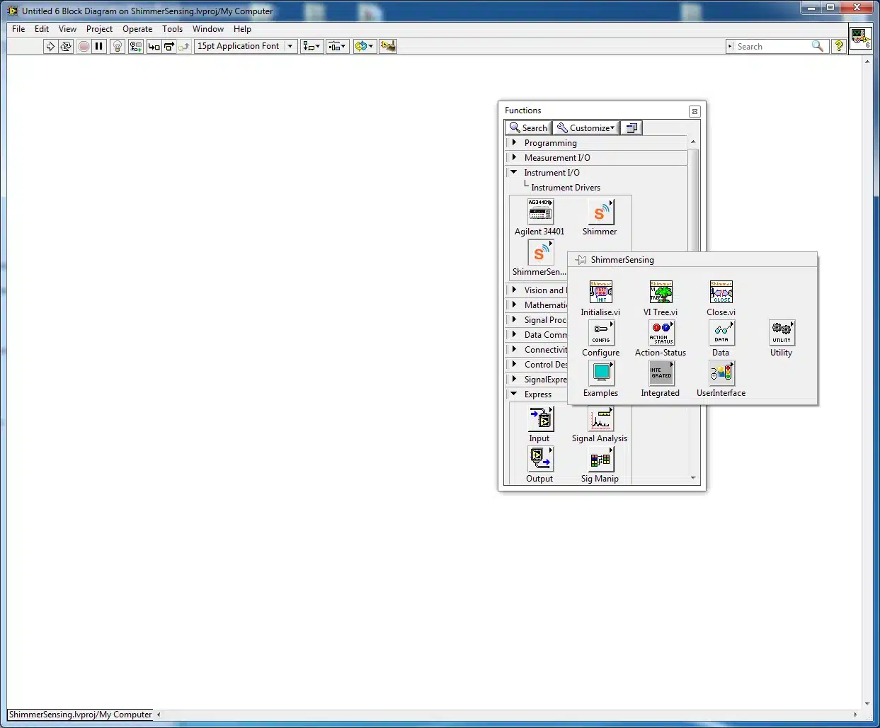 Figure 4‑1 Instrument Drivers palette