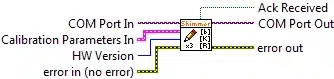 Illustration for Write All IMU Calibration Parameters.vi