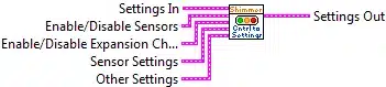 Illustration for UI Controls to Shimmer Settings.vi