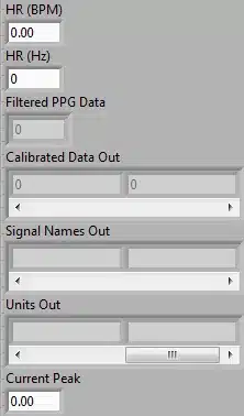 Figure 4‑40 Output members of PPGtoHeartRateConverter Class