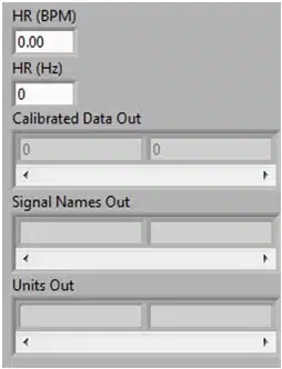 Figure 4‑44 Output members of ECGtoHeartRateConverter Class
