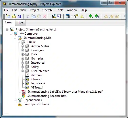 Illustration for 4.1. Exploring the Shimmer Instrument Driver Library